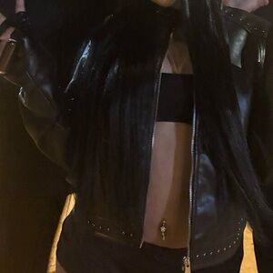 Sumwon Black Leather Jacket